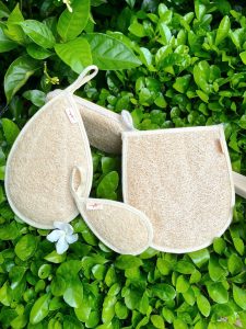 Bông tắm xơ mướp của Lành