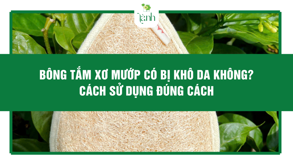 Bông Tắm Xơ Mướp Có Bị Khô Da Không? Cách Sử Dụng Đúng Cách